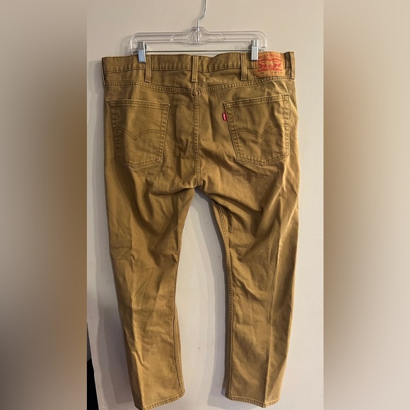LEVI’S Men’s Khaki 513 Slim Straight Fit Jeans Size 40 x 32 - Picture 2 of 4